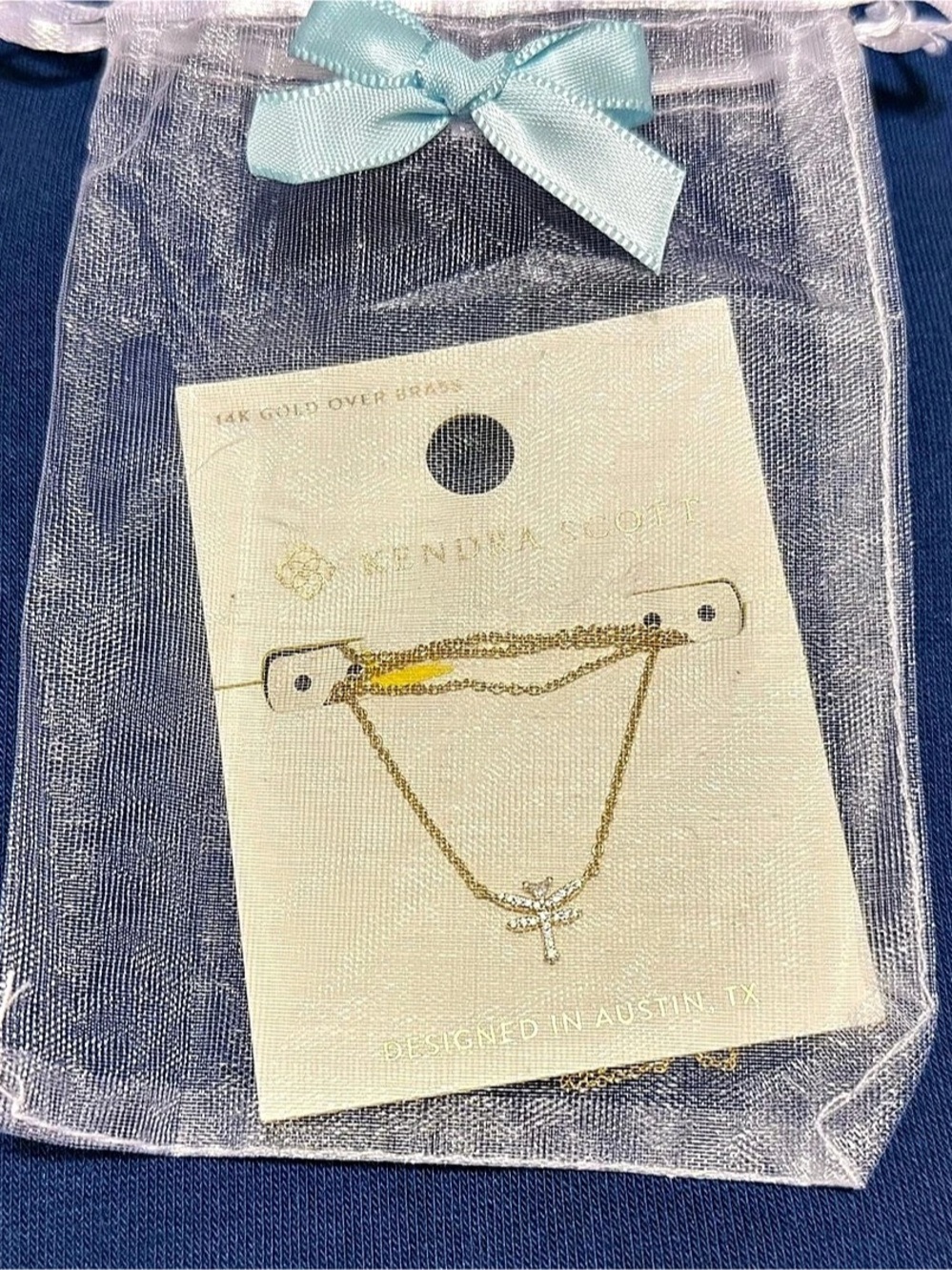 Kendra Scott Dragonfly Pendant Necklace Gold